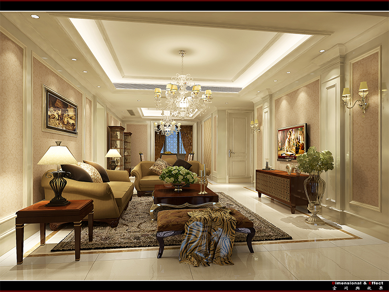 新古典客厅(米黄）